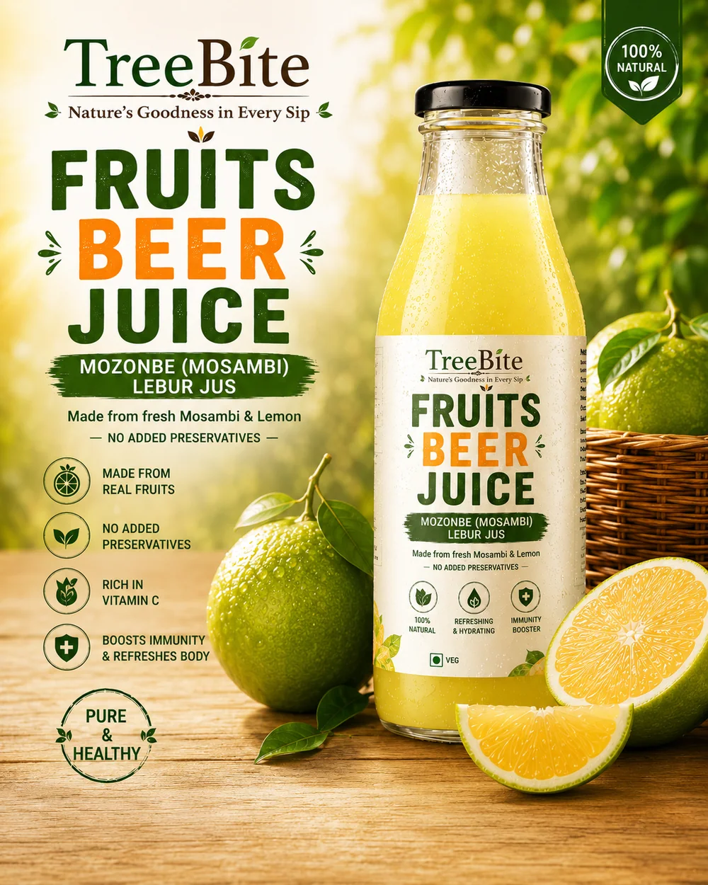 TreeBites Mosambi & Lemon Juice