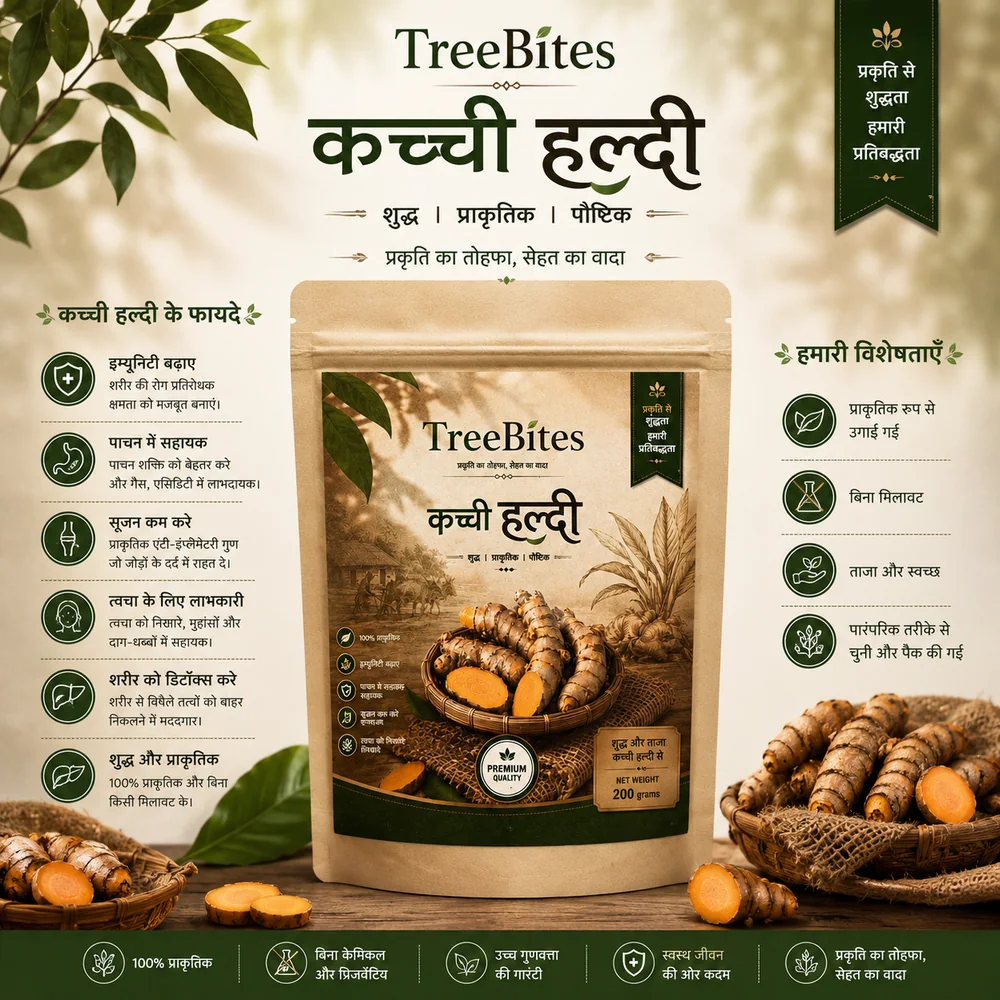 TreeBites Raw Turmeric · Kacchi Haldi